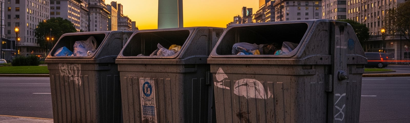 Afvalinzameling en afval scheiden in Buenos Aires, Argentinië