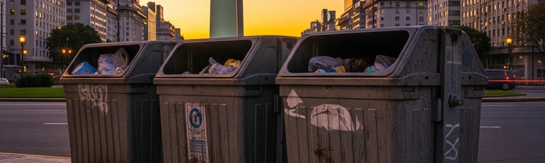 Afvalinzameling en afval scheiden in Buenos Aires, Argentinië